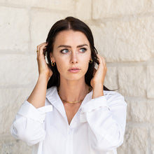 Load image into Gallery viewer, Classic Open Gold Hoop Earrings