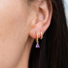 Load image into Gallery viewer, Dangly Gem Earrings