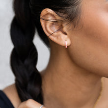 Load image into Gallery viewer, Minerva Colorful Gold Huggie Hoop