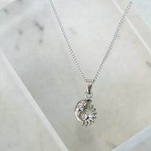 Load image into Gallery viewer, Moon Sun Pendant Necklace