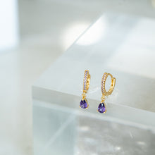 Load image into Gallery viewer, Dangly Gem Earrings