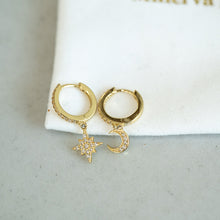 Load image into Gallery viewer, Night Court Huggie Earrings