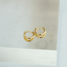 Load image into Gallery viewer, Eloana Gold Huggie Earrings
