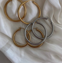 Load image into Gallery viewer, Classic Gold Hollow Hoops 2in.