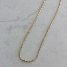 Load image into Gallery viewer, Dainty Rope Gold Necklace
