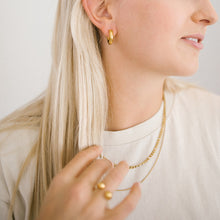 Load image into Gallery viewer, Athena Gold Hoop Earrings