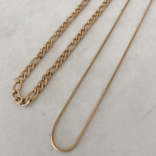 Load image into Gallery viewer, Figaro Gold Chain Necklace
