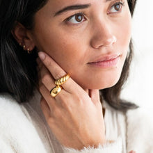 Load image into Gallery viewer, Shea Gold Dome Ring