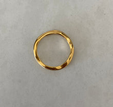 Load image into Gallery viewer, Wavy Gold Stacker Ring
