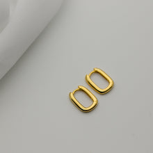 Load image into Gallery viewer, Nicole Tiny Square Hoop Earrings