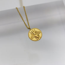 Load image into Gallery viewer, Gold Bee Pendant