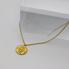 Load image into Gallery viewer, Gold Bee Pendant