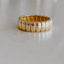 Load image into Gallery viewer, Anna Ribbed Gold Ring