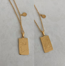 Load image into Gallery viewer, Zodiac Sign Gold Pendant Necklace