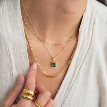 Load image into Gallery viewer, Emerald 18k Gold Necklace