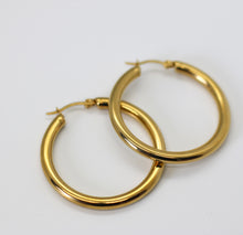 Load image into Gallery viewer, Classic Gold Hollow Hoops 2in.