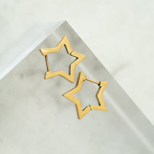 Load image into Gallery viewer, Gold Star Earrings
