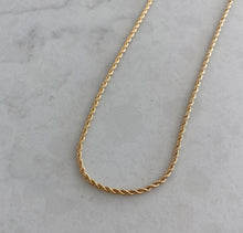 Load image into Gallery viewer, Dainty Rope Gold Necklace
