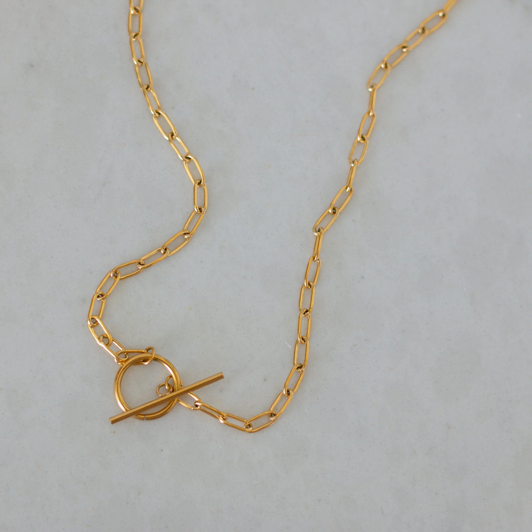 Everyday Toggle Necklace 18k Gold