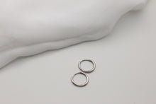 Load image into Gallery viewer, Silver Minimal Huggie Hoop Earrings
